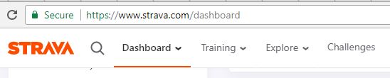 strava dashboard